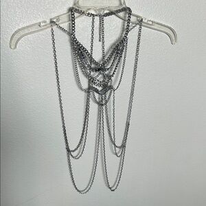 Elegant Silver body Necklace